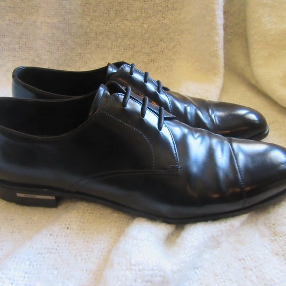 Prada Spazzolato Cap Toe Derby (M Black) Size 9.5 - Picture 5 of 12